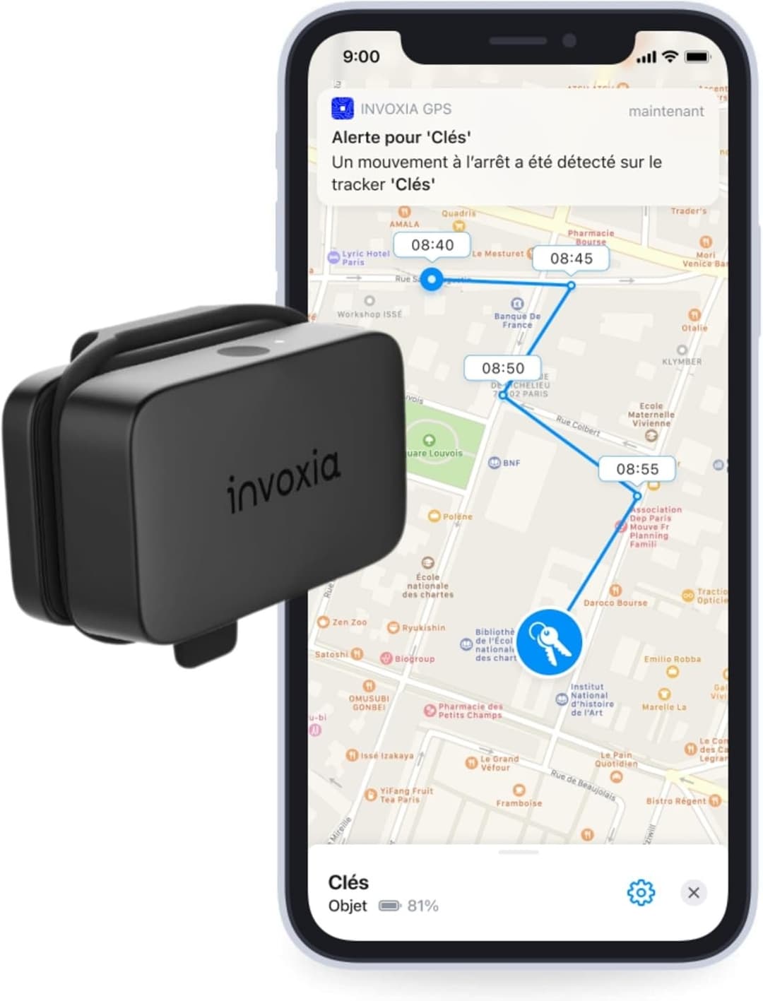 Avis Invoxia Mini GPS Tracker